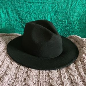 Black Wide Brimmed Hat